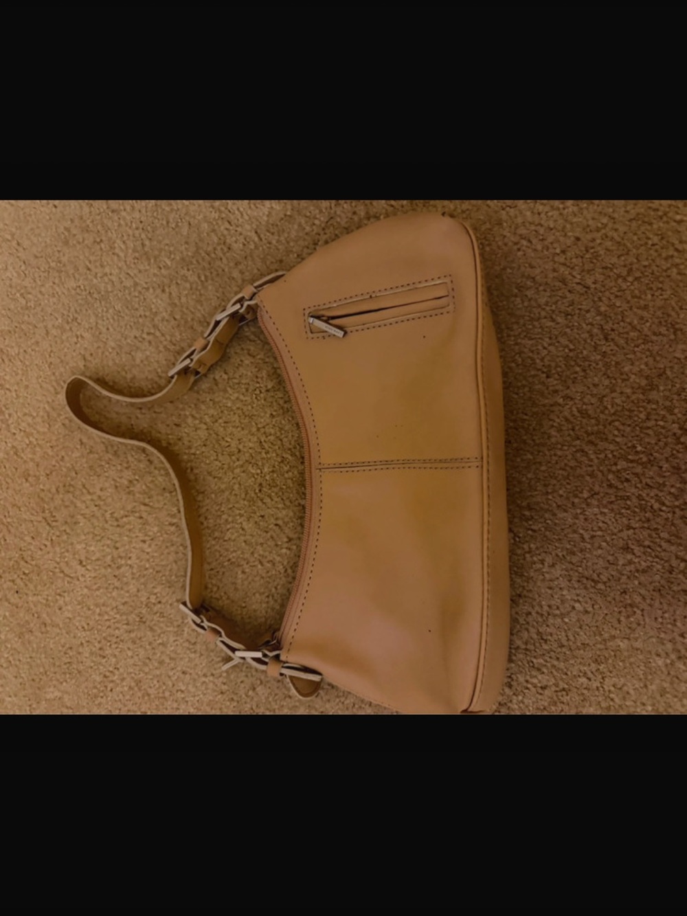 Nine West Small Saddle Bag in Light Tan